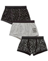 Boys 3 Pack Black Print Boxers