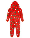 Kids Red Christmas Print Onesie