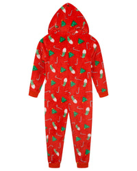 Kids Red Christmas Print Onesie