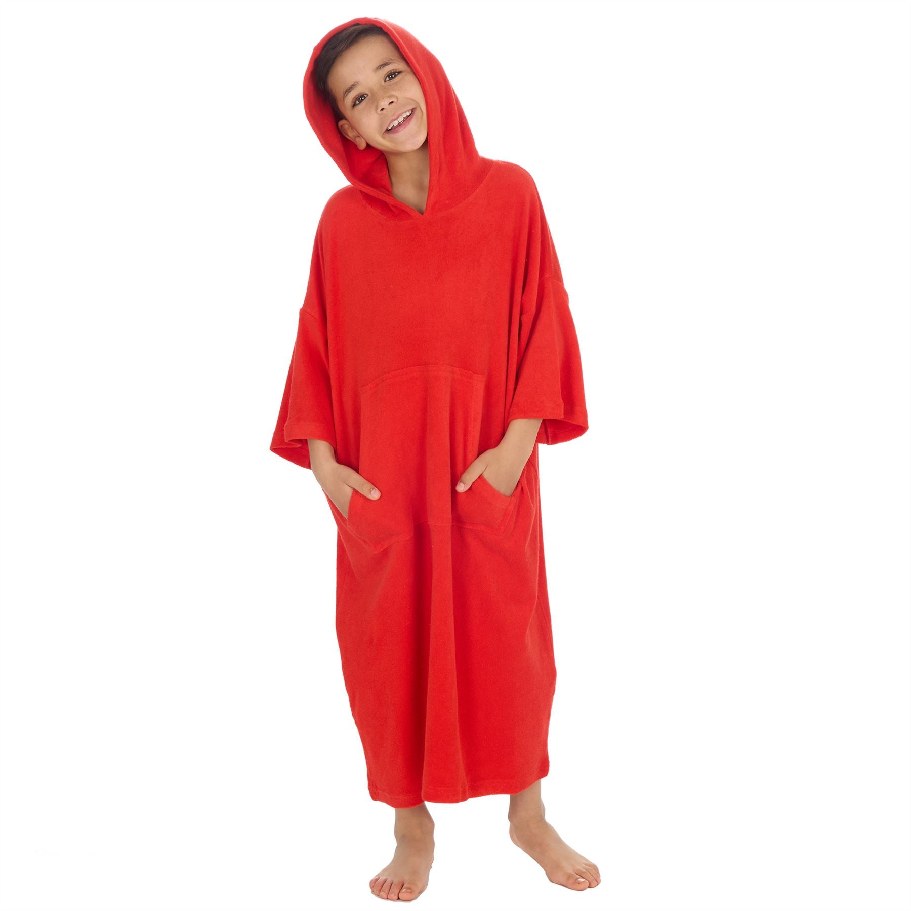 Huggable Kids Hooded Towelling Poncho