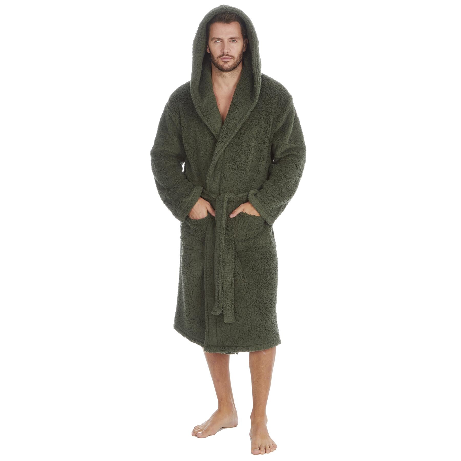 Cargo Bay Mens Borg Fleece Dressing Gown