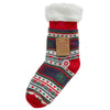 Kids Fairisle Sherpa Lined Slipper Socks