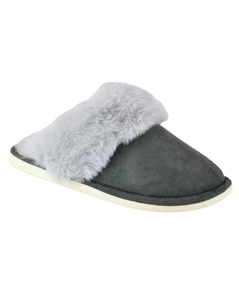 Follow That Dream Womens Faux Fur Lined Slippers