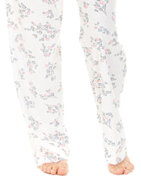 La Marquise Womens Floral Cuddleknit Jersey Pyjamas