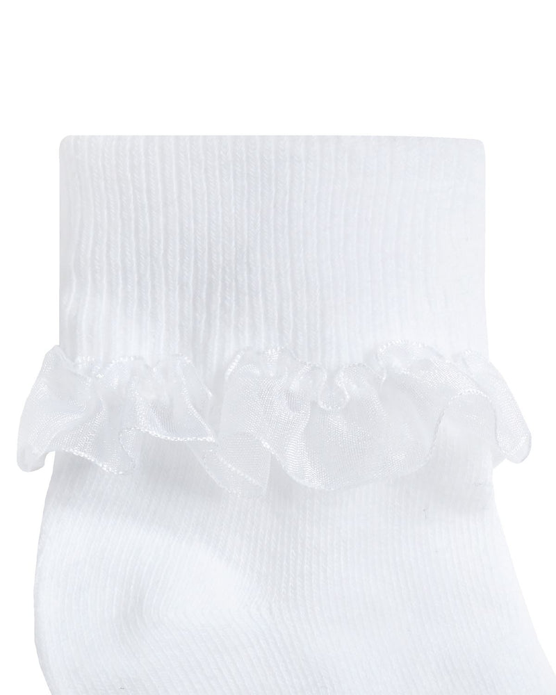 Cottonique 6 Pack Girls Frilly Lace Socks