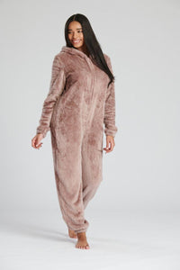 Loungeable Womens Brown Reindeer Onesie