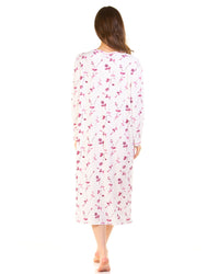 La Marquise Womens Two Flowers Cuddleknit Nightie