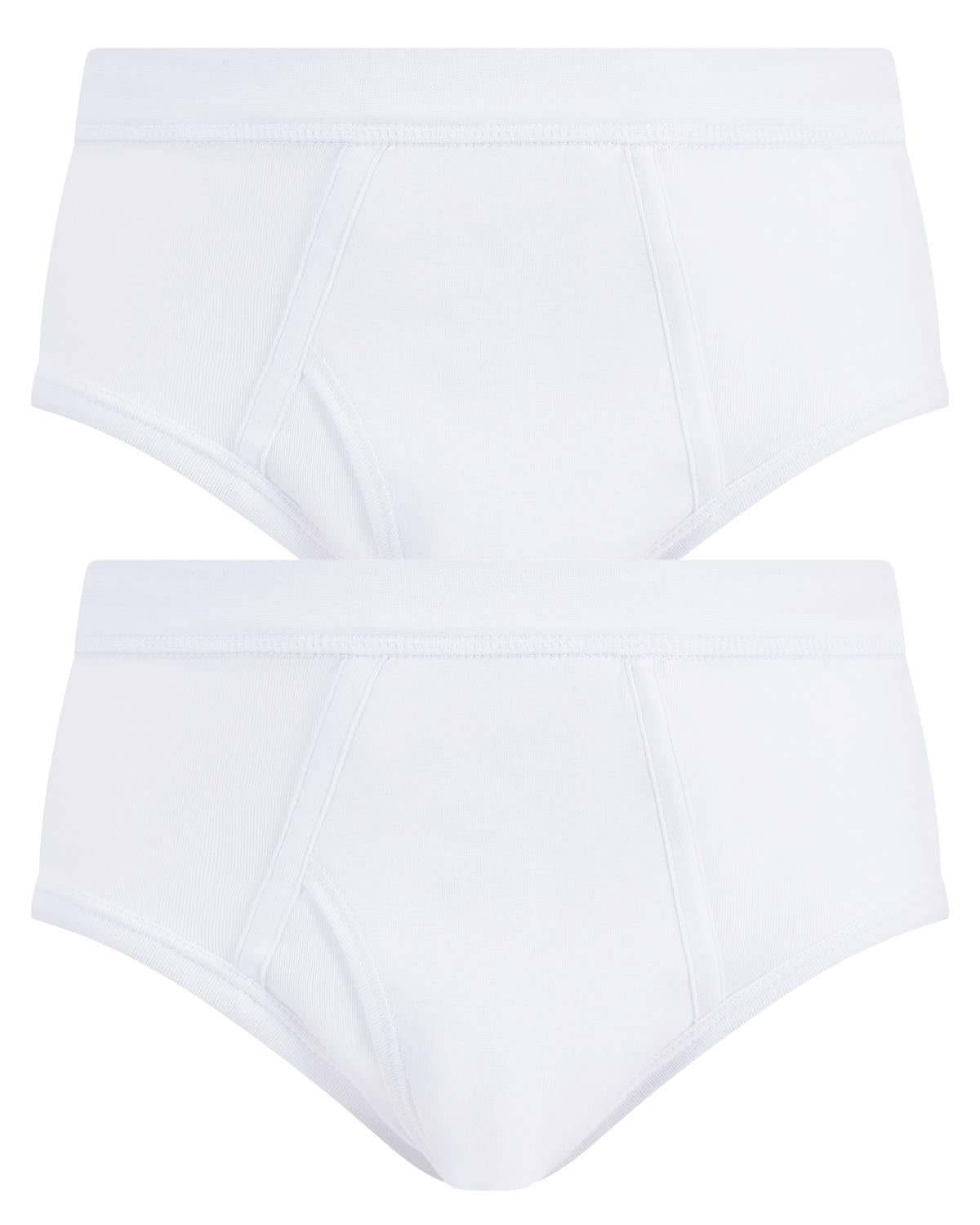 Walker Reid Mens 2 Pack 100% Cotton Briefs