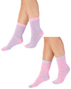 Slenderella Womens 2 Pack Butterfly Bamboo Socks