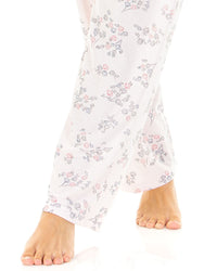 La Marquise Womens Floral Cuddleknit Jersey Pyjamas