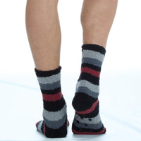 Pierre Roche Mens 4 Pack Striped Lounge Socks