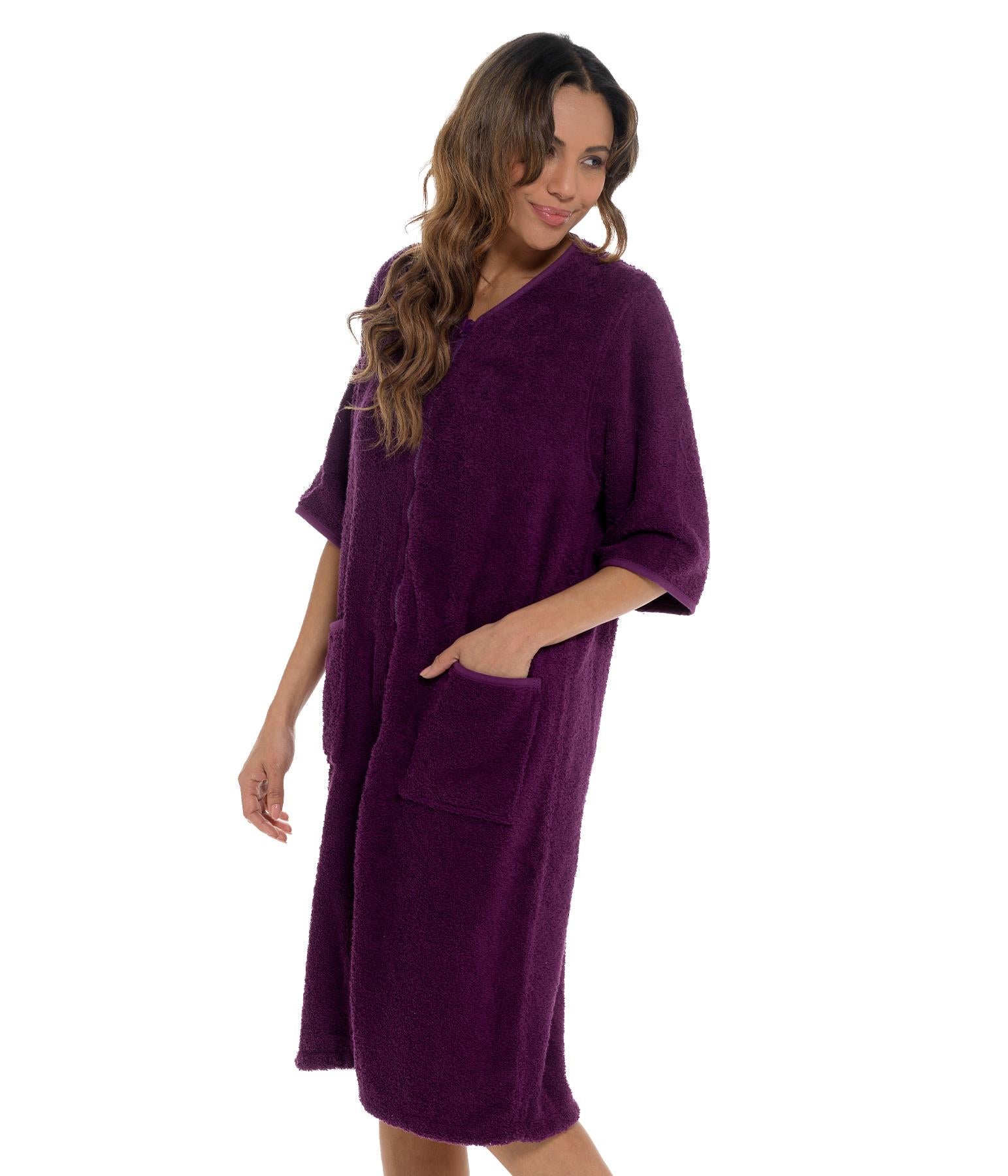 Undercover Womens Zip Up Towelling Dressing Gown