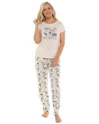 Foxbury Womens Oatmeal Safari Pyjamas