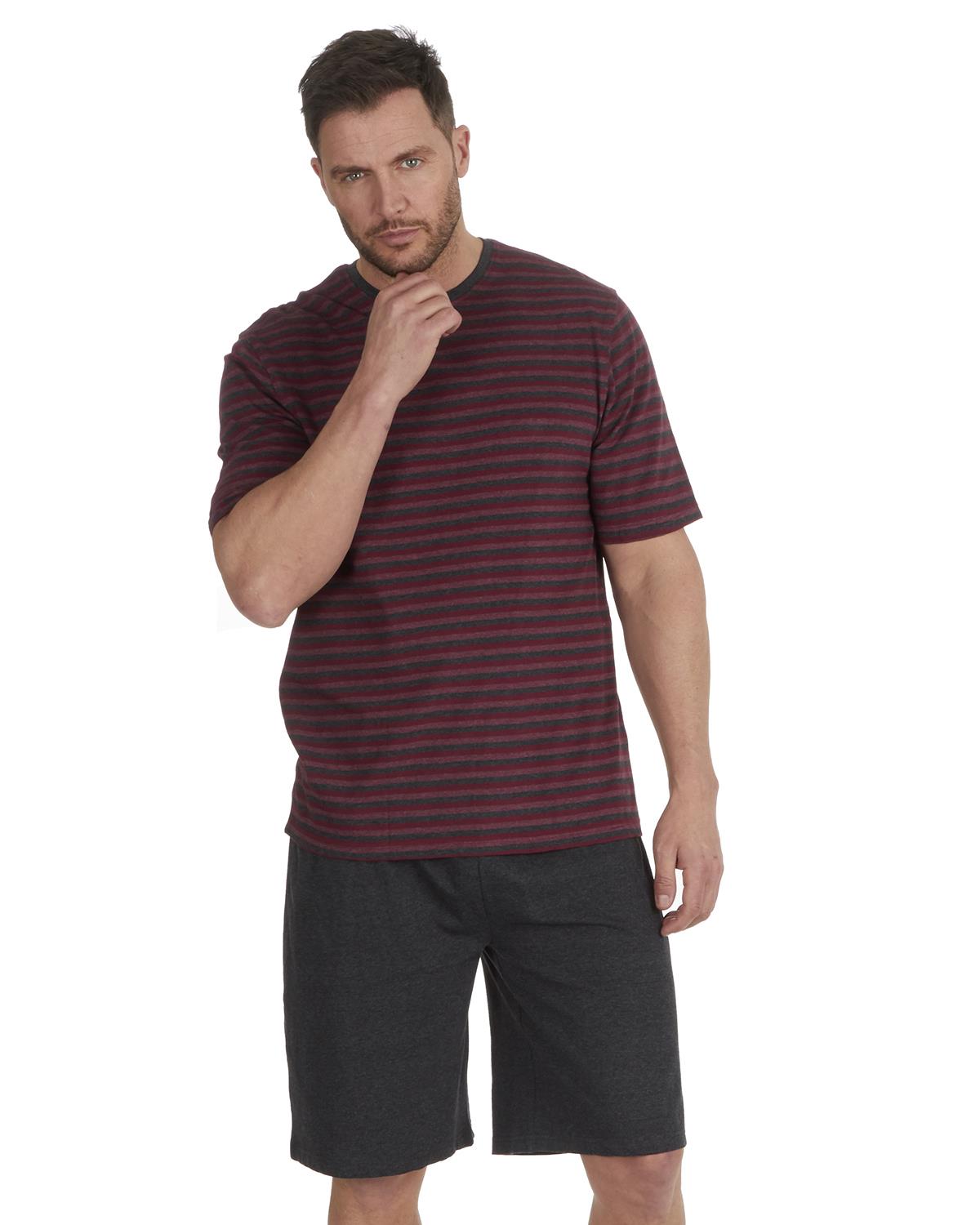 Cargo Bay Mens Striped Short Jersey Pyjamas