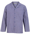 Walker Reid Mens Woven Cotton Stripe Tailored Pyjamas