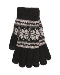 Foxbury Mens Fleece Lined Touch Screen Gloves