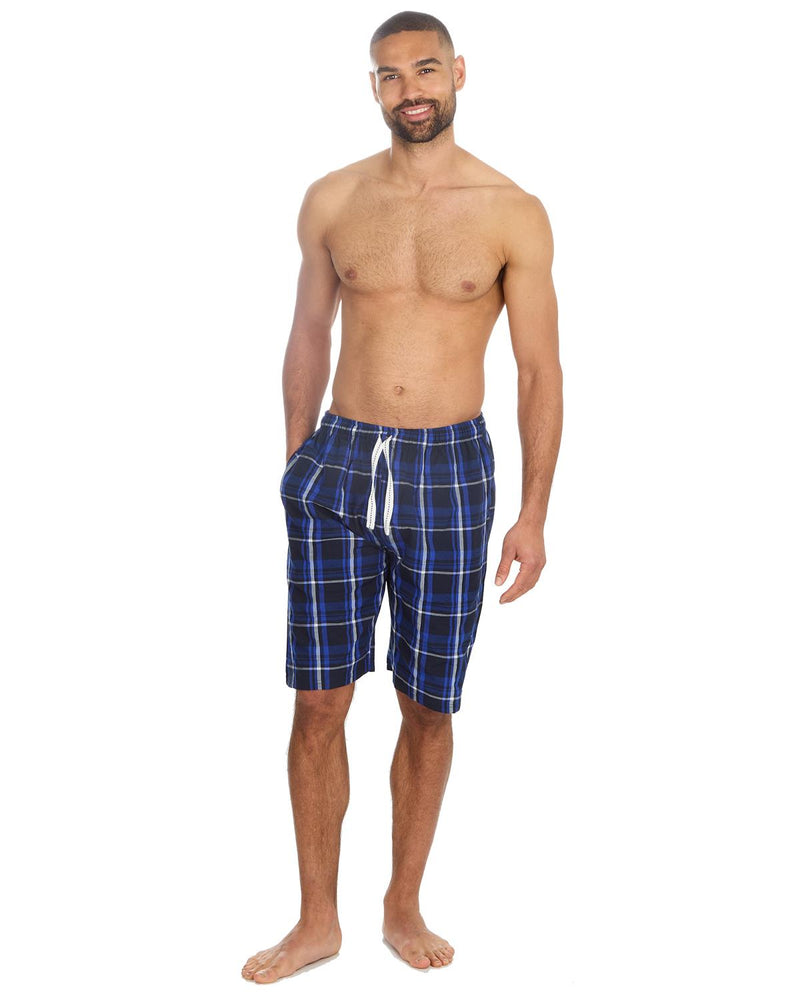 Cargo Bay Mens Check Lounge Shorts