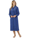 Slenderella Womens Boucle Fleece Button Dressing Gown