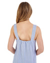 Slenderella Womens Textured Stripe Sleeveless Nightie