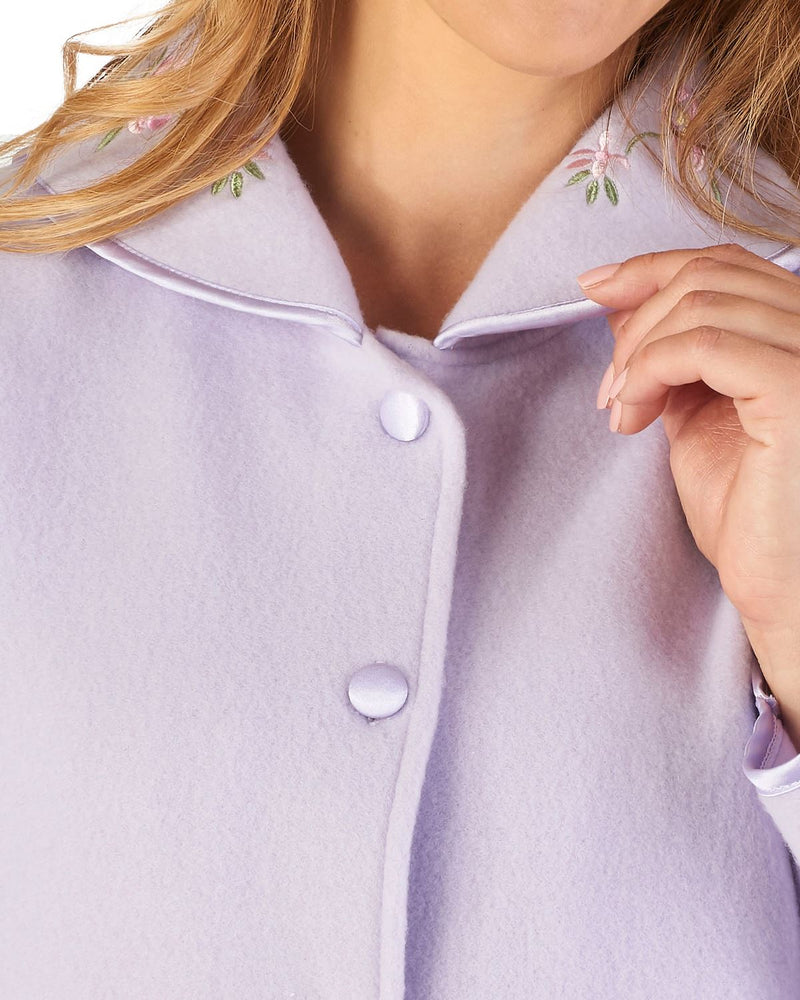 Slenderella Womens Polar Fleece Button Bed Jacket