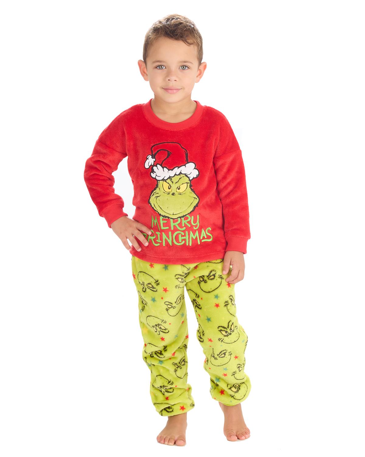 The Grinch Kids Christmas Fleece Pyjamas