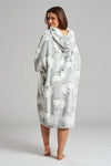 Loungeable Womens Grey Penguin Snuggle Hoodie