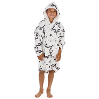 Huggable Kids Cream Star Print Snuggle Hoodie