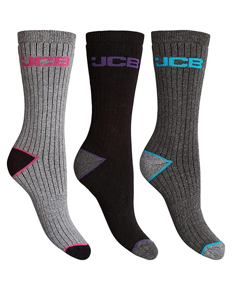 JCB Womens 3 Pack Outdoor Activity Socks