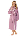 Slenderella Womens Contrast Trim Towelling Dressing Gown