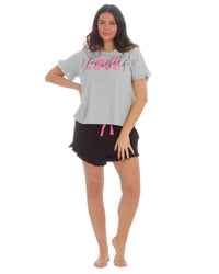 Forever Dreaming Plus Size 'Love Yourself' Short Pyjamas