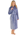 Slenderella Womens Embossed Wrap Dressing Gown