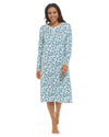 Wolf & Harte Womens Polar Fleece Floral Nightie