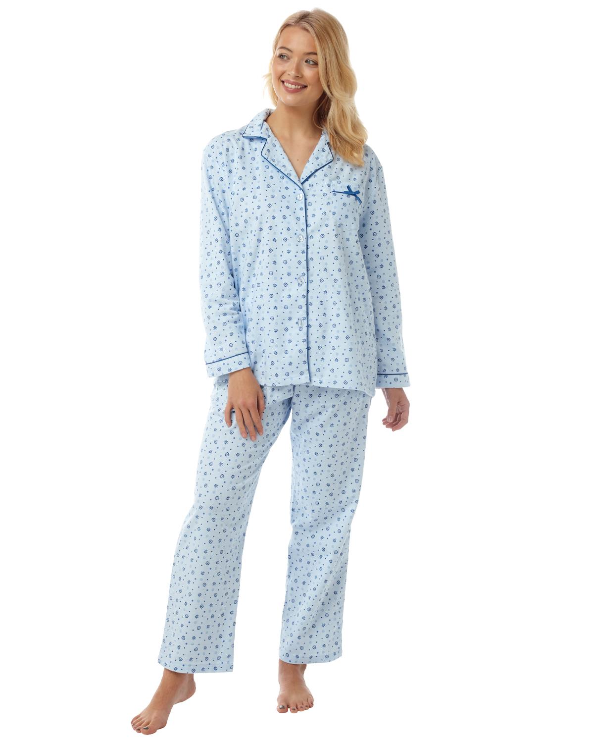 Lady Olga Womens Holly Winceyette Long Sleeve Pyjamas