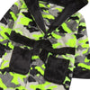 Boys Neon Camo Print Dressing Gown