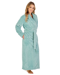 Slenderella Womens 52" Waffle Fleece Wrap Dressing Gown