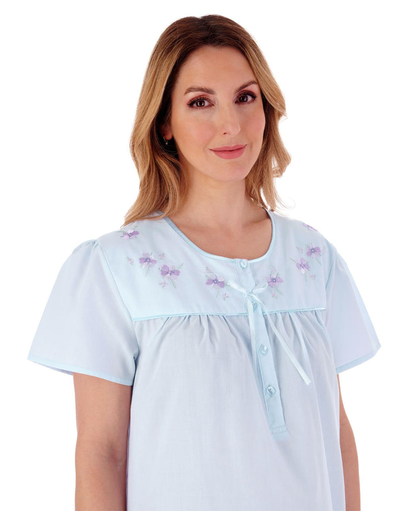 Slenderella Womens Polycotton Short Sleeve Nightdress