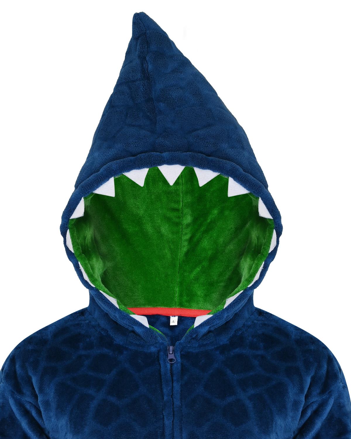 Loungeable Mens Navy Dinosaur Onesie