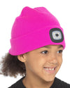 Kids LED Light Knitted Beanie Hat