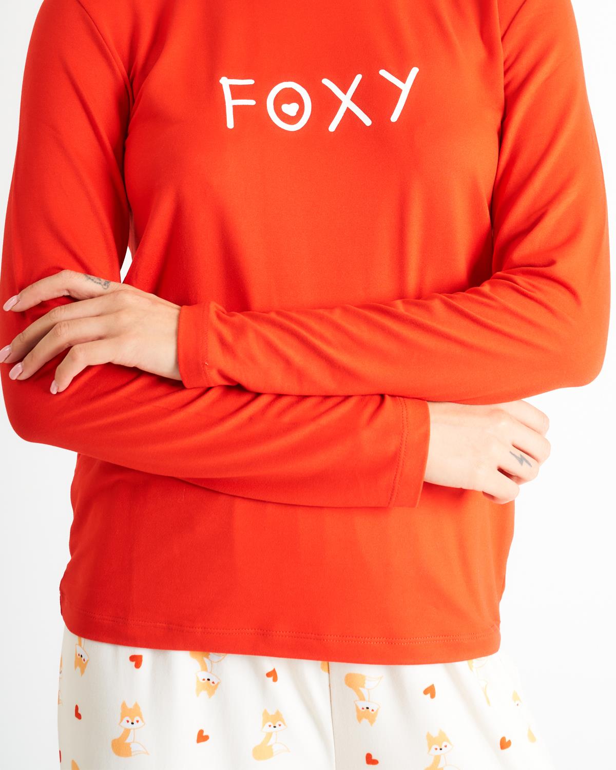 Loungeable Womens Red Foxy Pyjamas