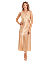 Lady Olga Womens Satin Wide Strap Nightdress