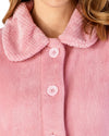 Slenderella Womens Mini Waffle Button Bed Jacket