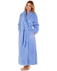 Slenderella Womens 52" Waffle Fleece Wrap Dressing Gown