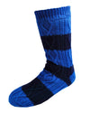 Tom Franks Mens Striped Sherpa Slipper Socks