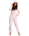 Loungeable Womens Pink Leopard Onesie