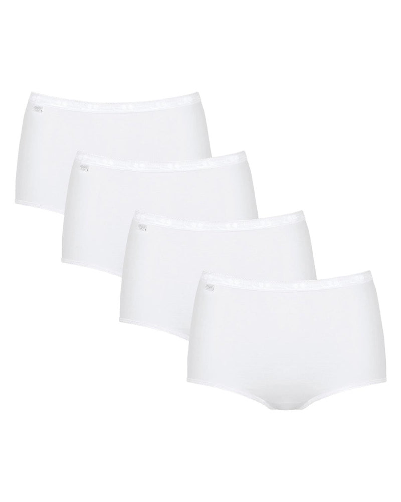 Sloggi Womens 4 Pack Basic+ Cotton Maxi Brief