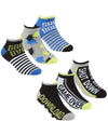 6 Pairs Boys Bamboo Gaming Trainer Socks