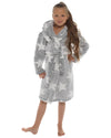 Slumber Hut Girls Star Print Borg Dressing Gown