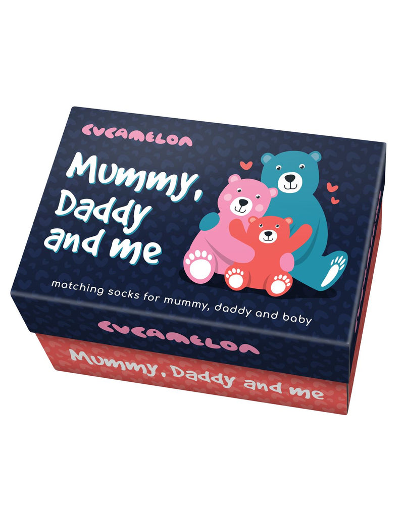 Cucamelon Mummy, Daddy & Me Family Socks Gift Box