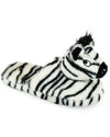 SlumberzzZ Womens Novelty Zebra Slippers