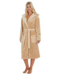 Forever Dreaming Womens Beige Fox Dressing Gown